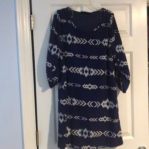 Peach love cream California navy dress